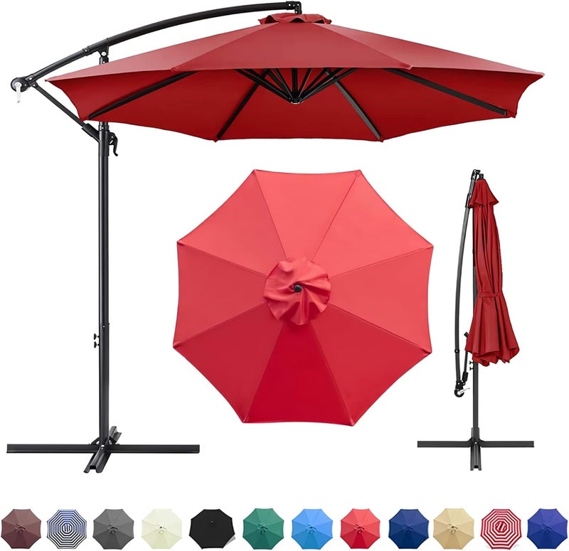 GLDDFDG Patio Umbrella Canopy, Universal Replacement Cover for 10 Feet 8- Ribs Outdoor Round Patio Market Umbrella Parasol Canopy Top Sun Shade Accessory, 300D UV Protective And Water Resistant Patio Canopy , - Image 1